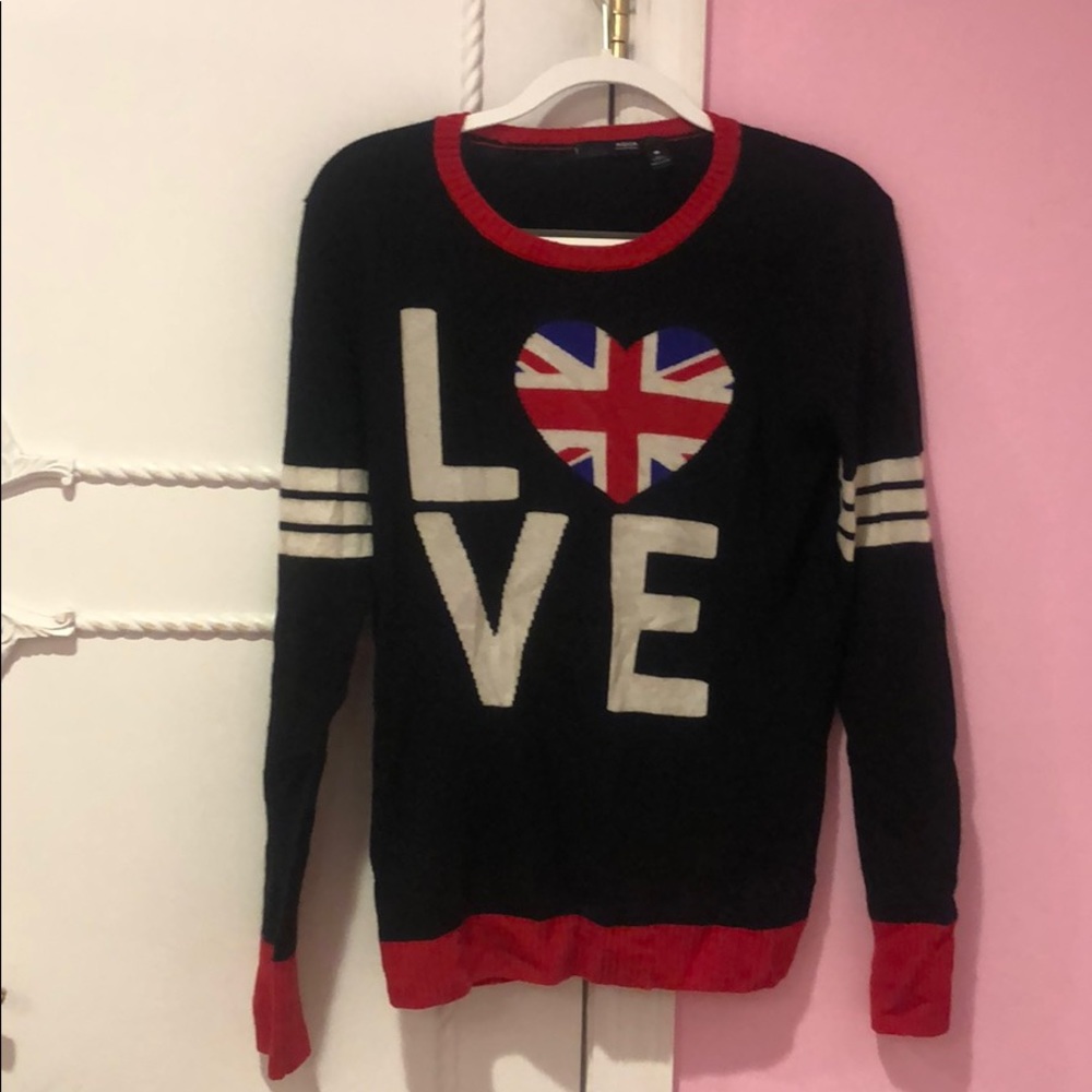 NWOT AQUA cashmere love sweater